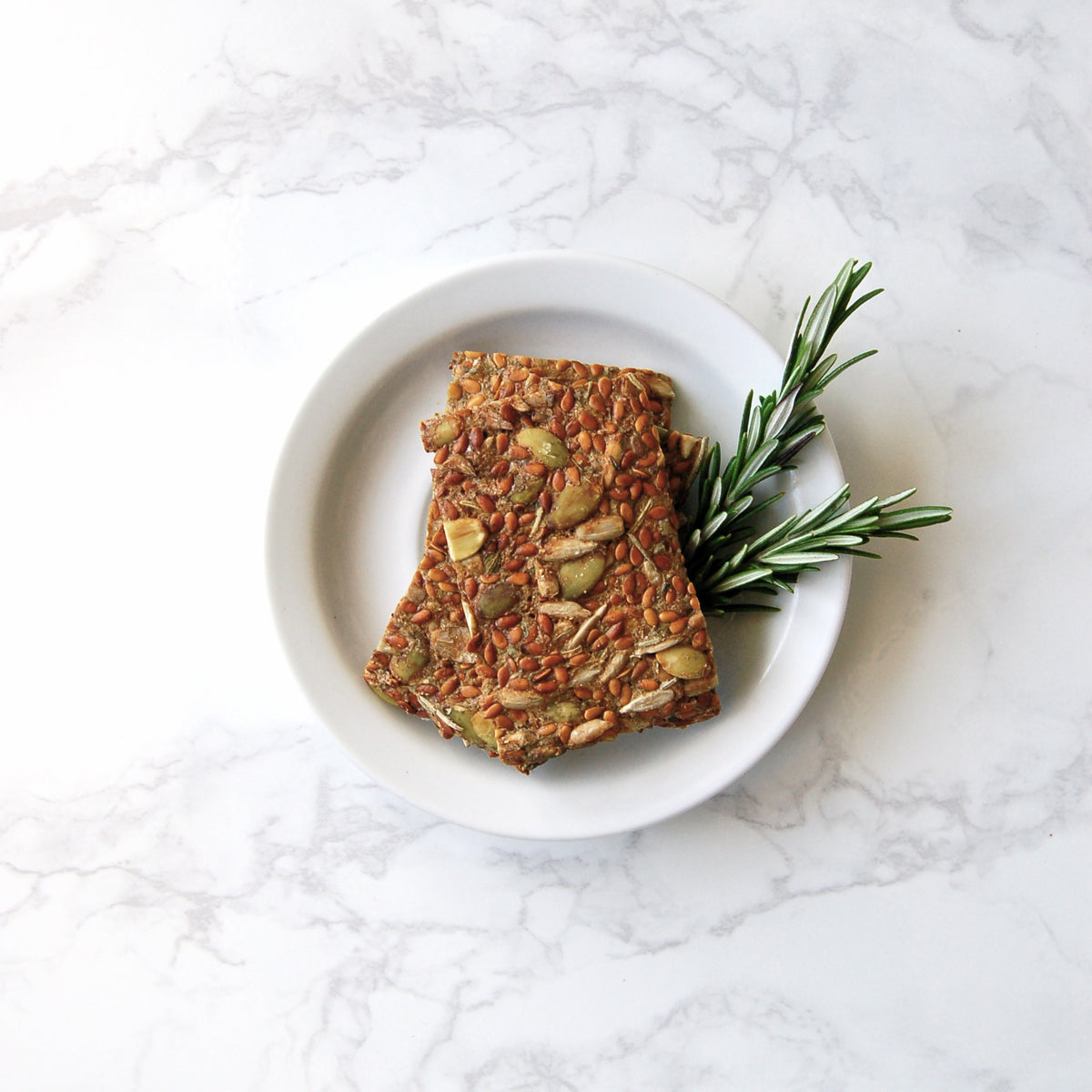 Rosemary Flax Seed Crackers