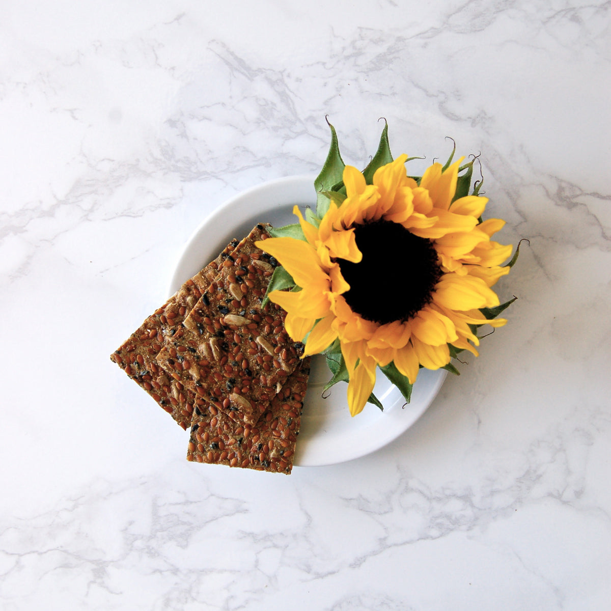 Sunflower                                                                                                Flax Seed Crackers
