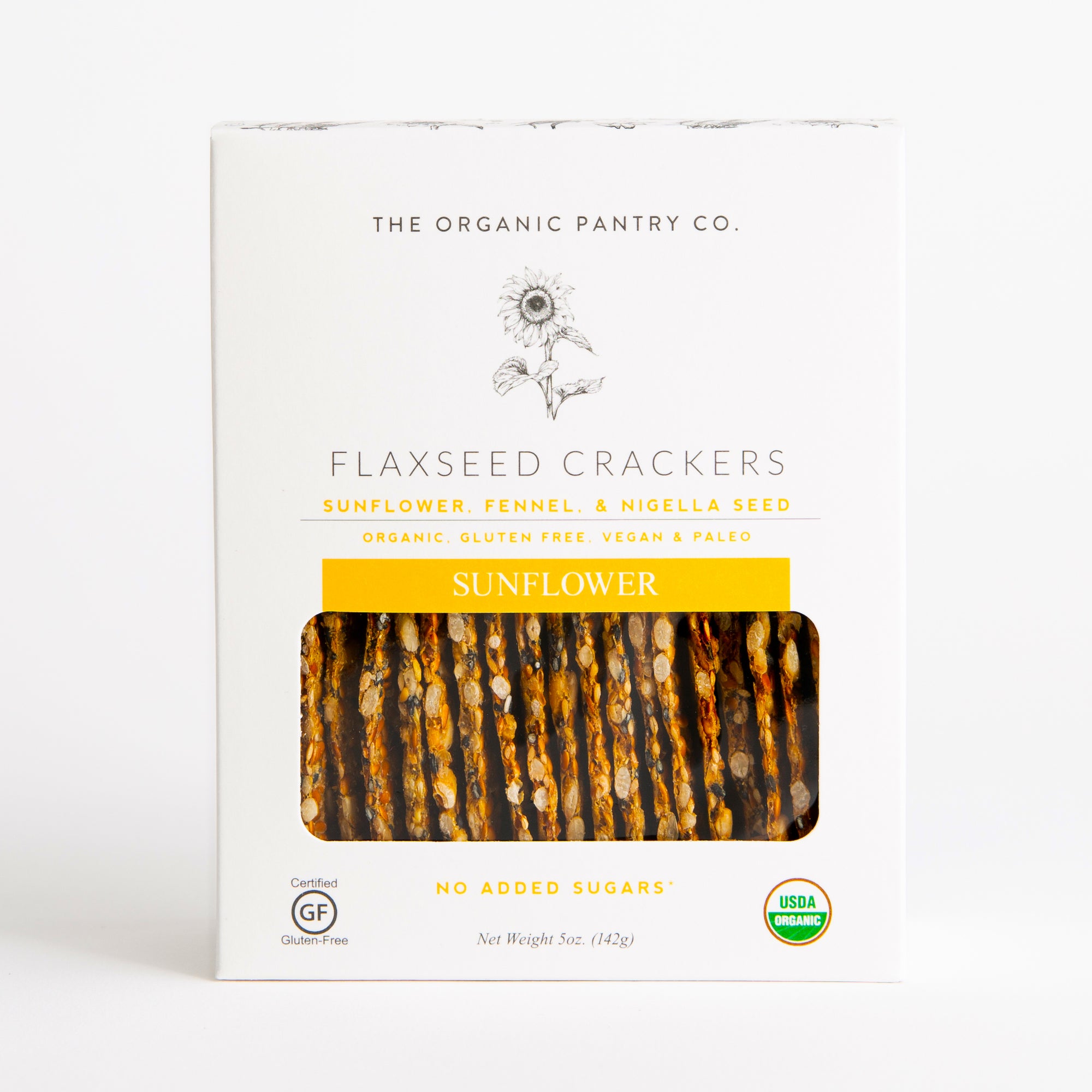 Sunflower                                                                                                Flax Seed Crackers