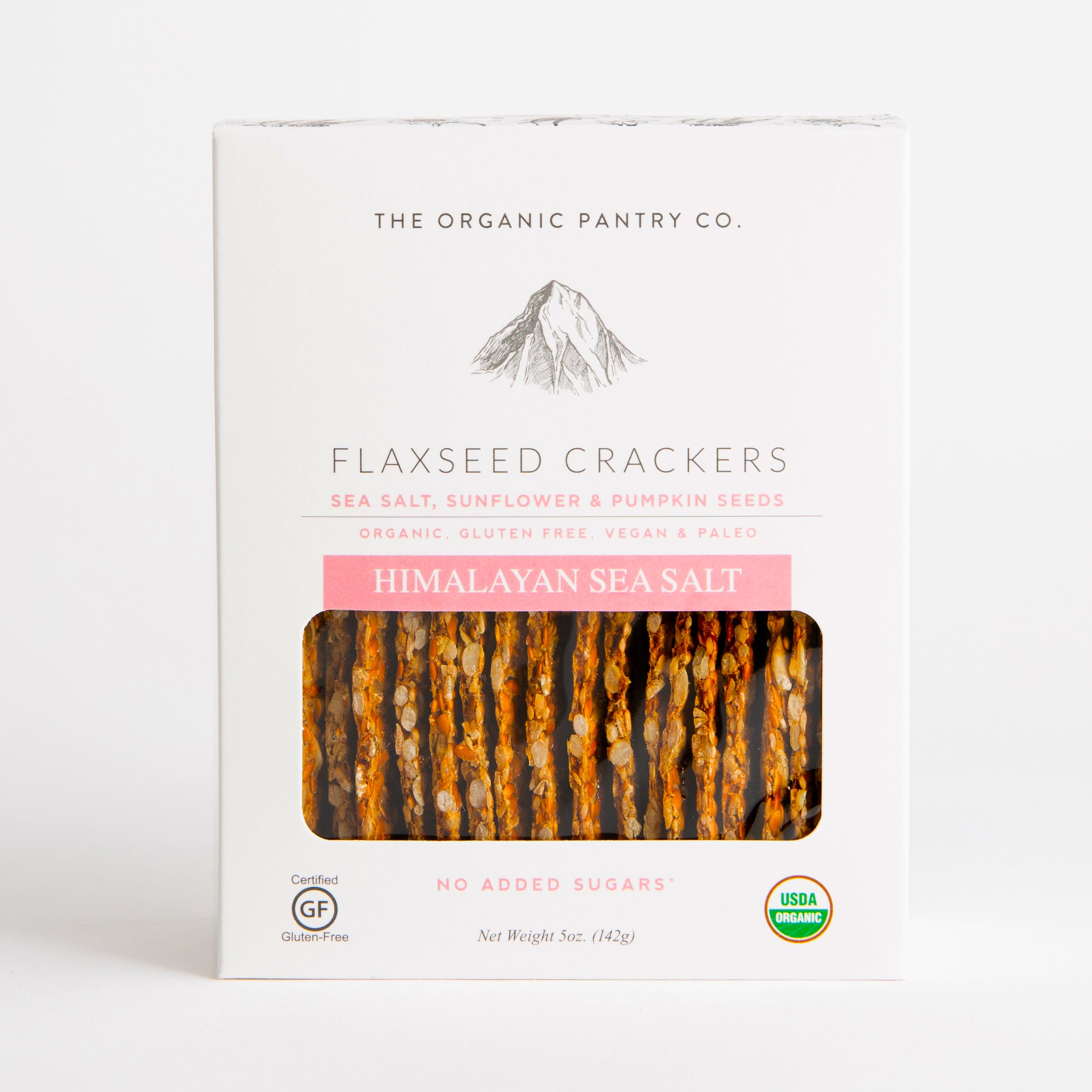 Himalayan Sea Salt Flax Seed Crackers - The Organic Pantry Co.