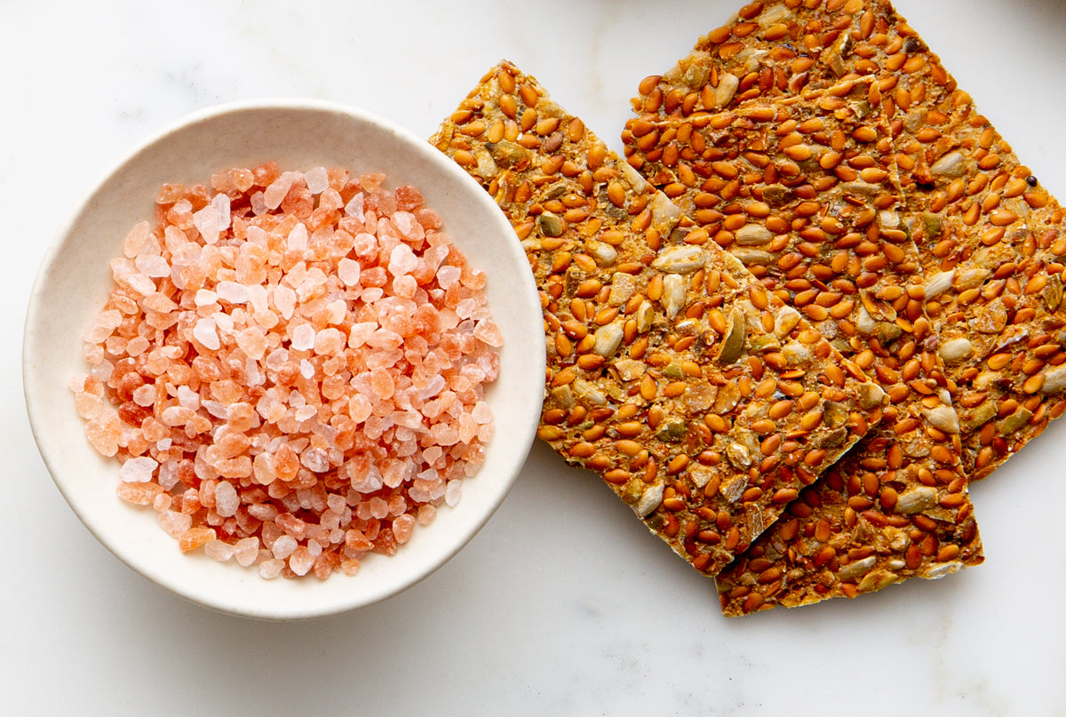 Himalayan Sea Salt Flax Seed Crackers